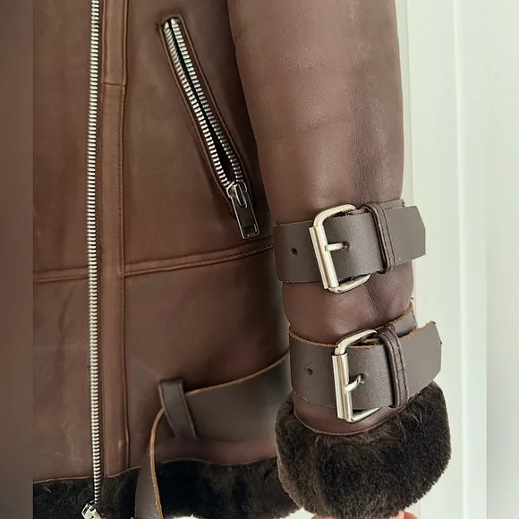 Walter Baker 100% Lamb Leather Jacket Woman Size S - Picture 3 of 6